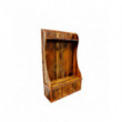 Шкаф для прихожей деревянный под старину из массива дуба №1