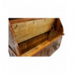 Шкаф для прихожей деревянный под старину из массива дуба №2