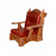 Мягкое кресло под старину из массива сосны №1