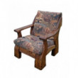 Мягкое кресло под старину из массива сосны №2
