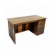 Стол письменный деревянный под старину из массива дуба №2