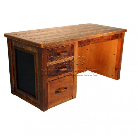 Стол письменный деревянный под старину из массива дуба №3