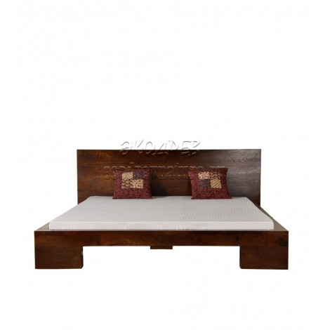Кровать двуспальная из массива дерева ясеня №1