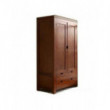 Шкаф деревянный для спальни из массива ясеня №2