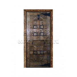 Дверь межкомнатная под старину из дерева массива сосны №5