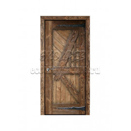 Дверь межкомнатная под старину из дерева массива сосны №7