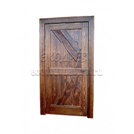 Дверь межкомнатная под старину из дерева массива сосны №9