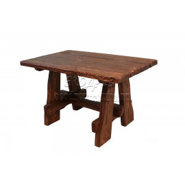 Деревянный стол 130x80 под старину из массива сосны Медведь