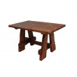 Деревянный стол 130x80 под старину из массива сосны Медведь