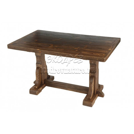 Деревянный стол 130x80 под старину из массива сосны Рошфор