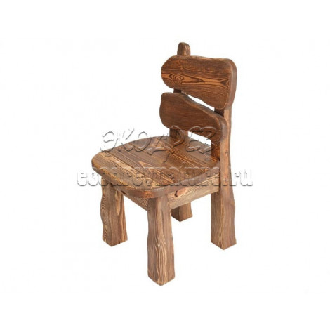 Деревянный стул под старину из массива сосны Медведь