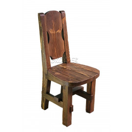 Деревянный стул под старину из массива сосны Рошфор