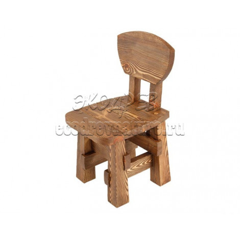 Деревянный стул под старину из массива сосны Рыбак
