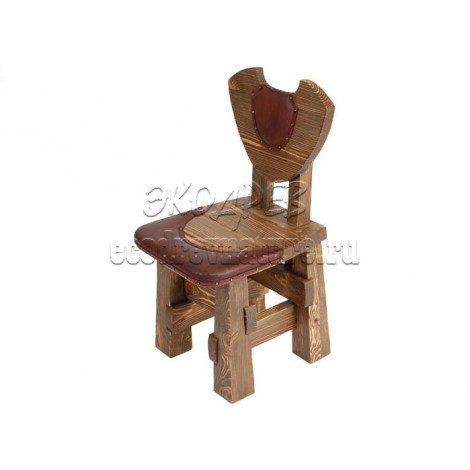 Деревянный стул под старину из массива сосны Подкова