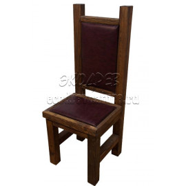 Деревянный стул из массива сосны Столовый-2 полумягкий