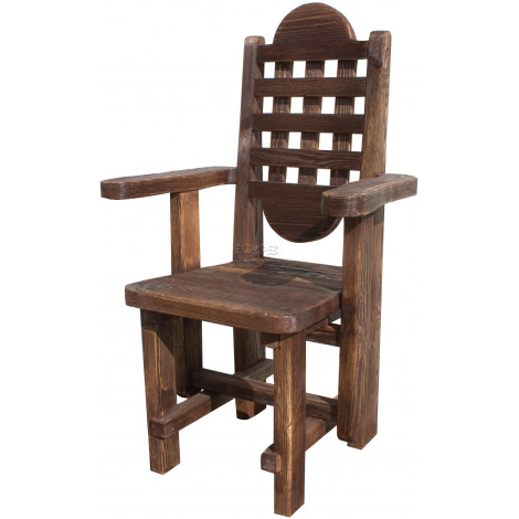 Деревянное кресло под старину из массива сосны Адамант