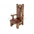 Деревянное кресло под старину из массива сосны Кардинал
