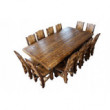 Комплект столовой мебели под старину из массива сосны Рошфор-12