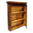Шкаф навесной деревянный под старину из массива дуба №9