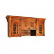 Шкаф навесной деревянный под старину из массива дуба №10