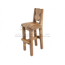 Деревянный стул барный под старину из массива сосны Рошфор