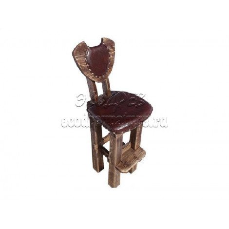 Барный стул из массива сосны Подкова мягкий